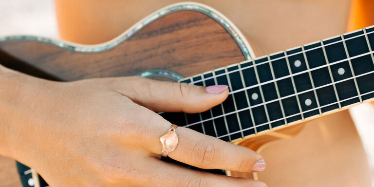 ukelele paradise shells ring