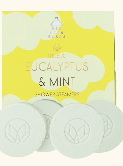 Eucalyptus & Mint Shower Steamers by Musee, open package