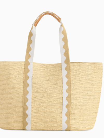 Palm Beach Duo Tote Tan/White