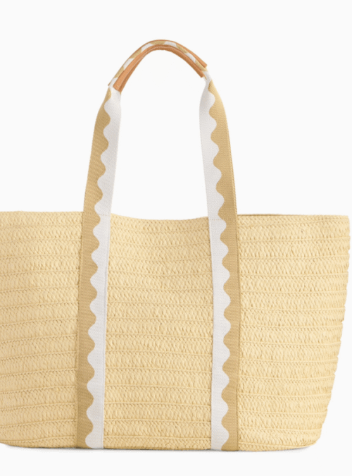 2 Palm Beach Duo Tote Tan/White