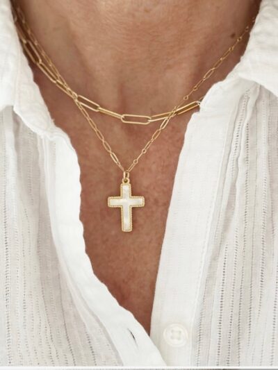 Cross Waves Necklace